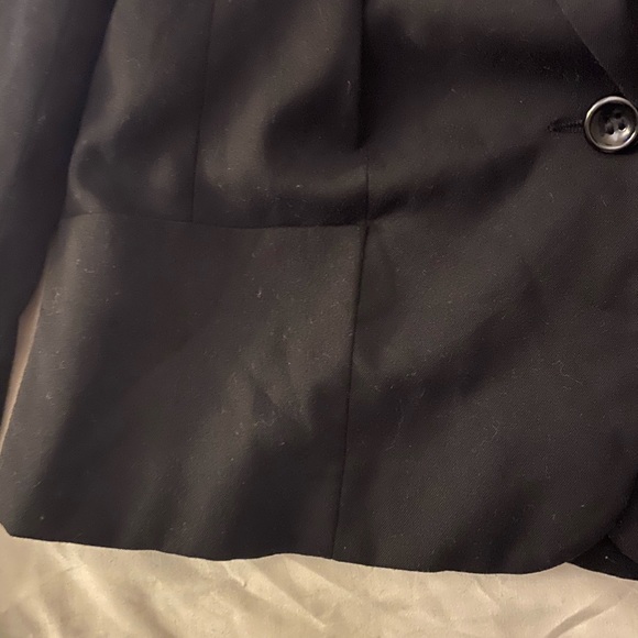 Black blazer with shoulder gems details - Picture 3 of 4